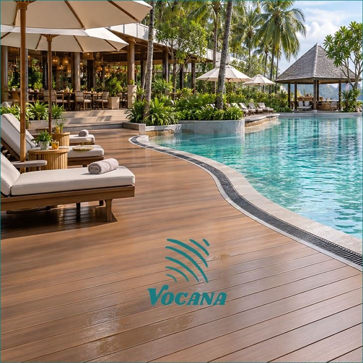 Pisin konpoze tabliye pou Thailand Resorts|Planch Deck WPC pisin plafon